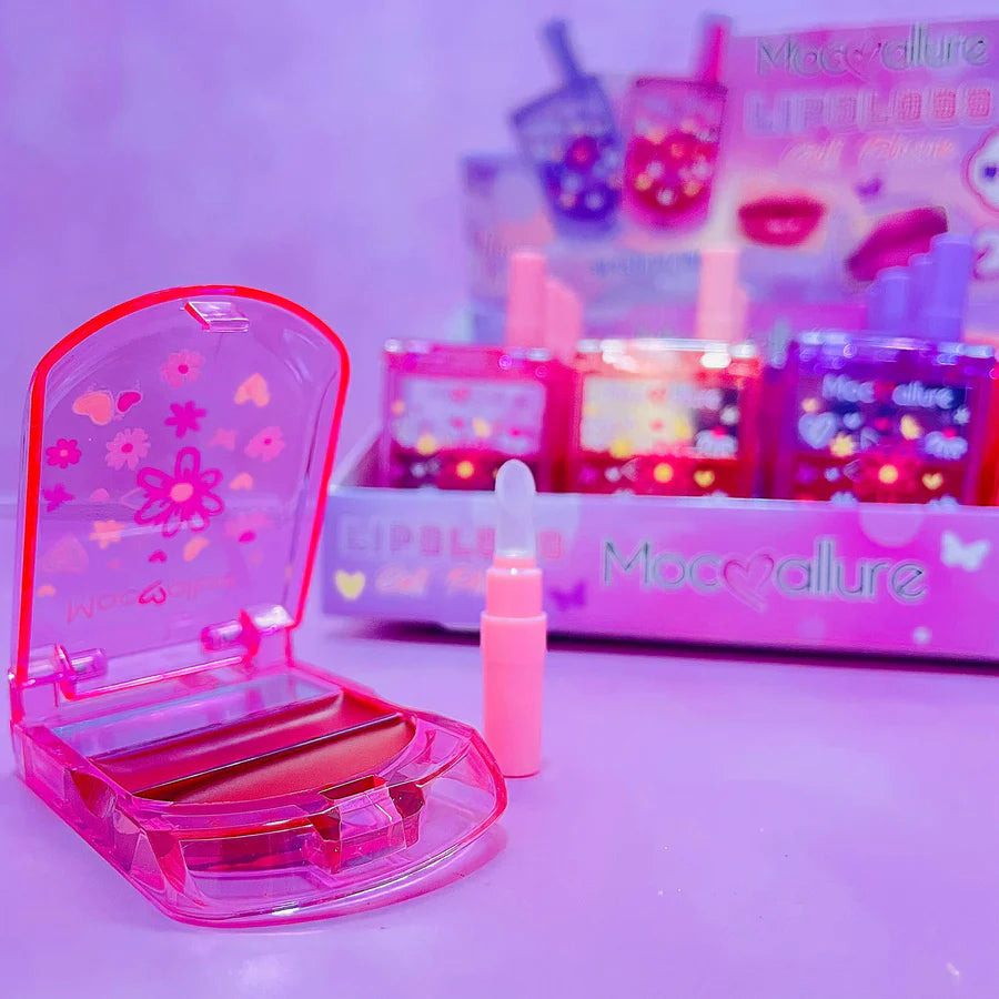 Huxia Beauty New Cute Flip Mobile Phone Shaped Lip Gloss Set