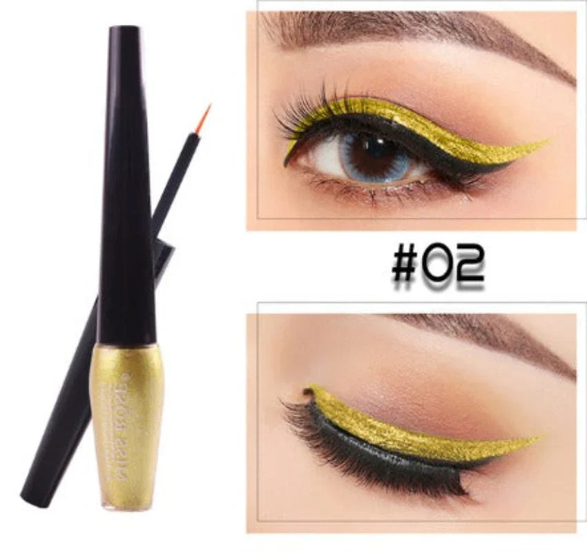 Miss Rose 2 PC makeup Daimond Liquid Glitter Eyeliner