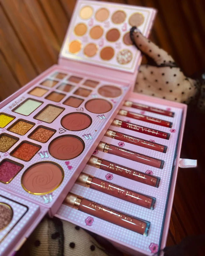 **HUDA Eyeshadow & Lip Gloss Makeup Set**