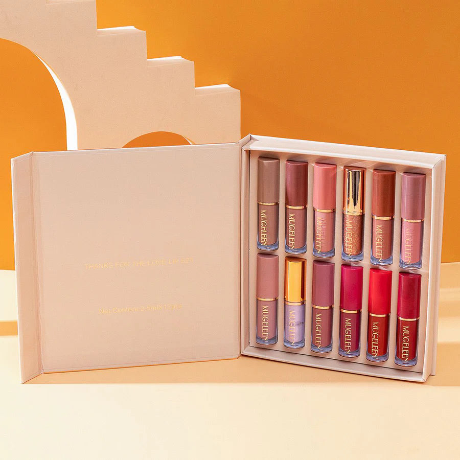 KS-ONE 12PCS Matte Liquid Lipstick & Lip Gloss Set
