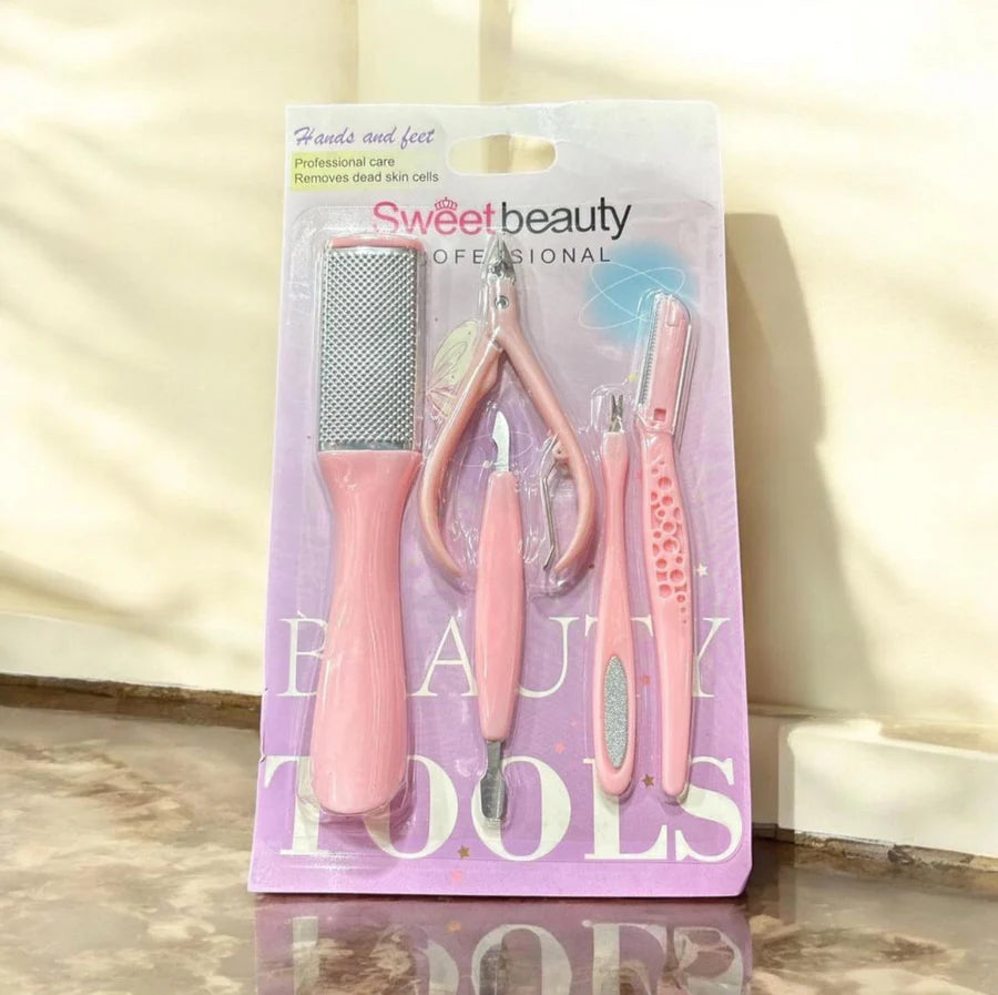 Sweet Beauty 5 Pcs Menicure and Pedicure Kit