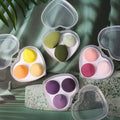 3-in-1 Makeup Sponge Set with Heart Box | Beauty Blender for Foundation