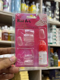 40 PCS TransParent Artificial Nails With Glue
