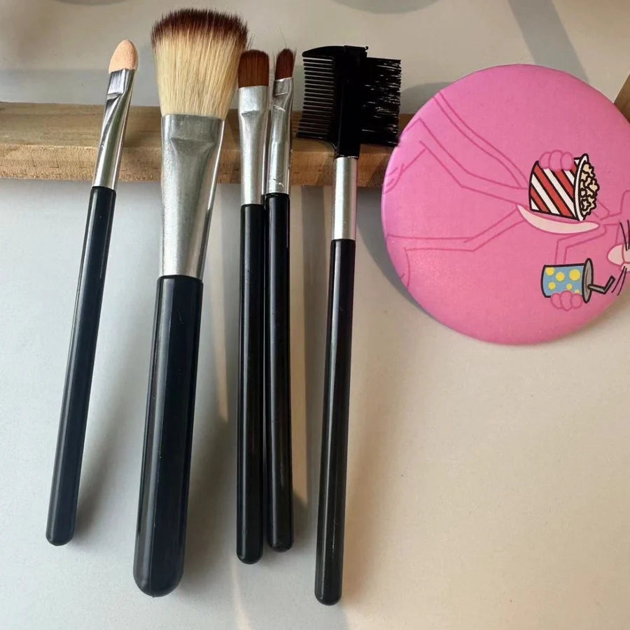 HudaBeauty 5 pcs Brush Set with Mirror