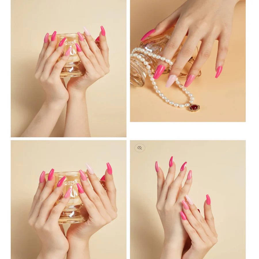 96 PCS TransParent Artificial Nails