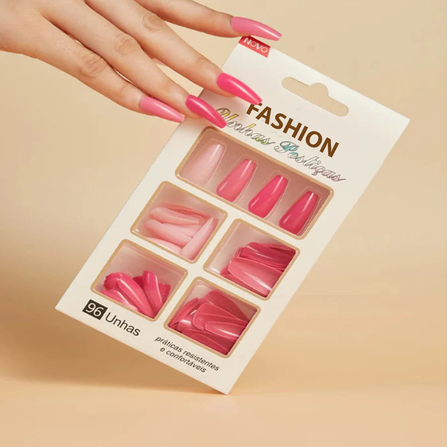96 PCS TransParent Artificial Nails
