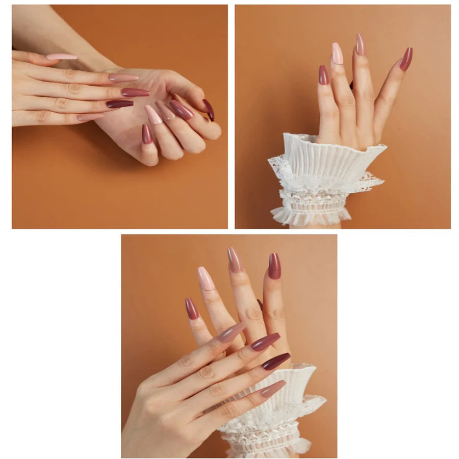 96 PCS TransParent Artificial Nails