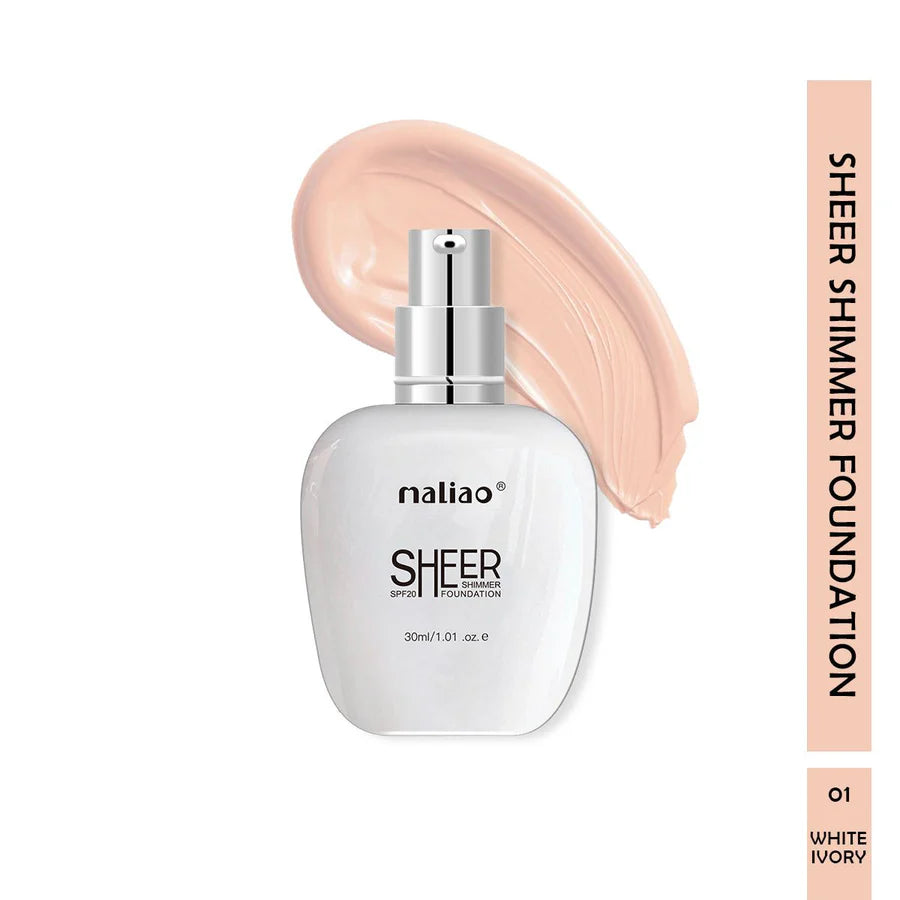 Maliao Sheer Shimmer Foundation SPF 20 | Radiant Face Makeup