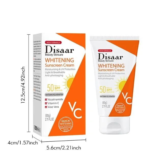 **Disaar Vitamin C SPF50 Whitening Sunscreen Cream 80g**