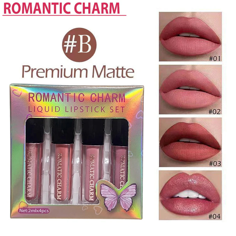 GegeMoon 4pcs Lip Gloss Set A