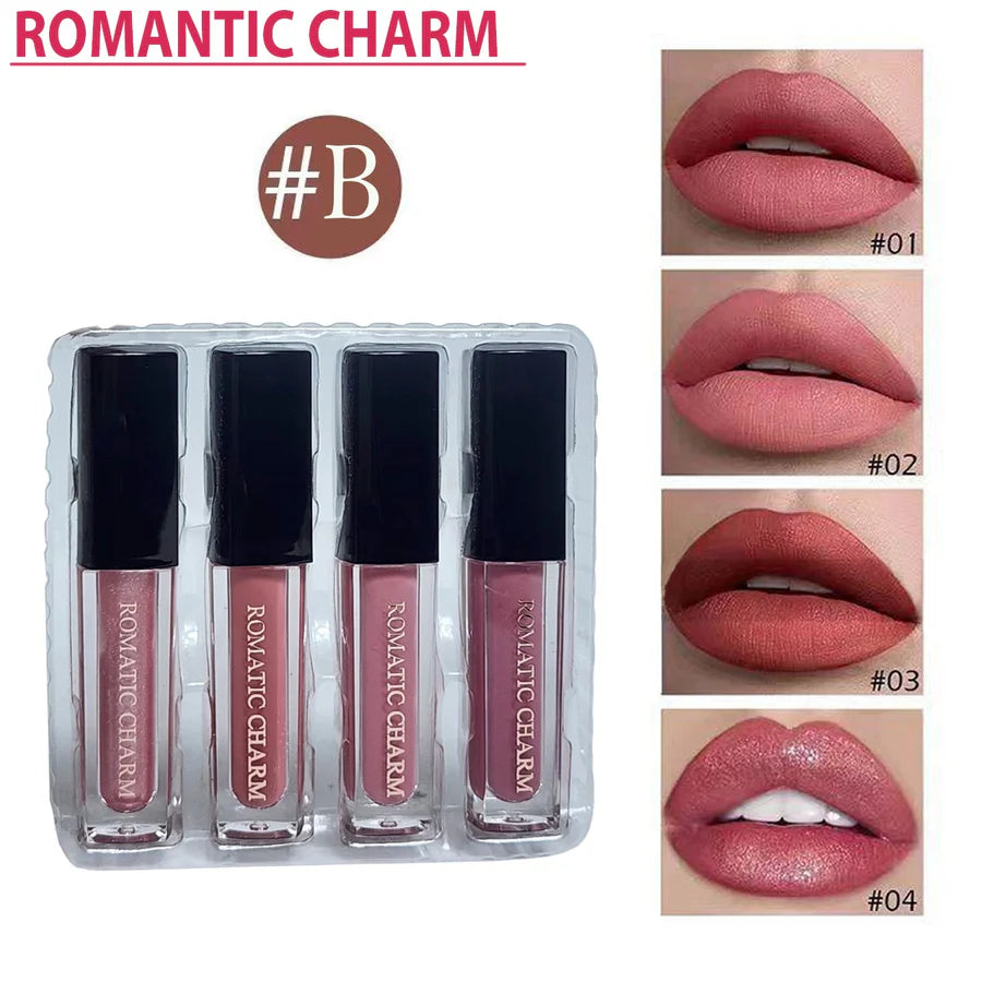 GegeMoon 4pcs Lip Gloss Set A