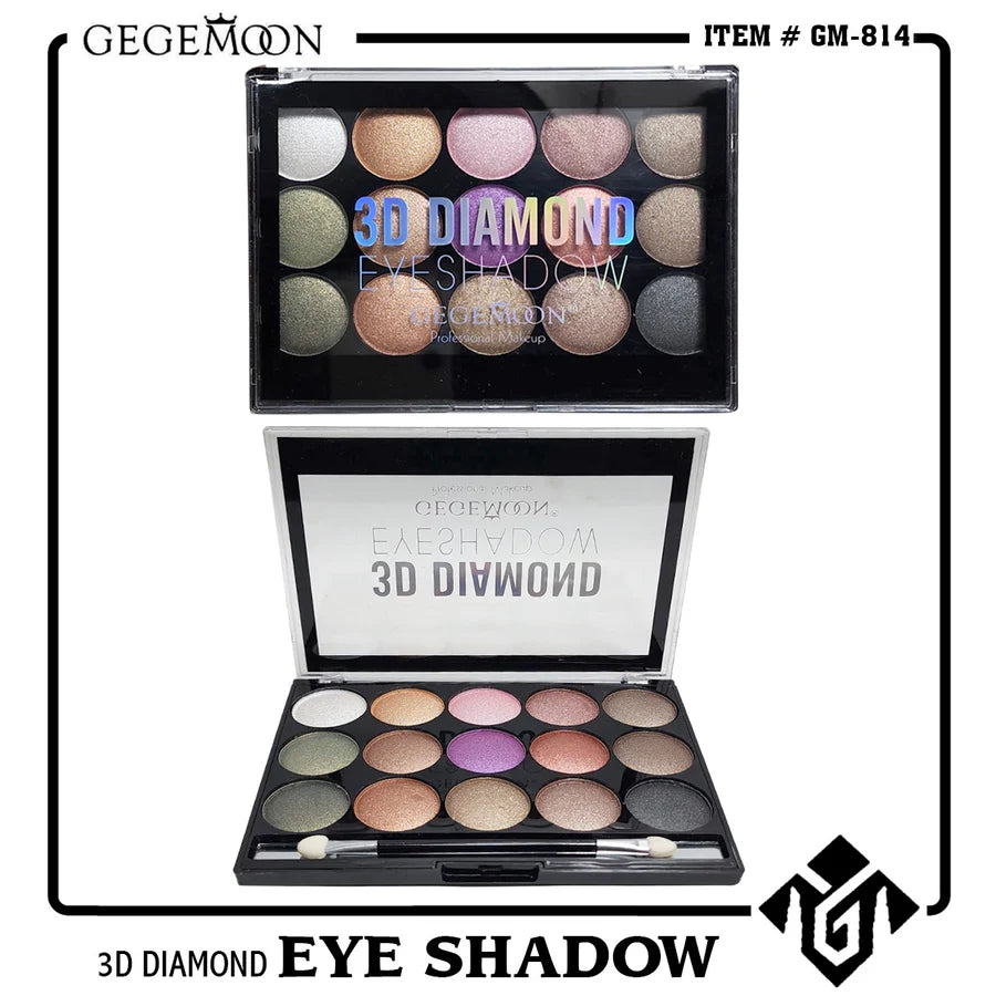 Gegemoon 15 Color 3D Diamond Eyeshadow