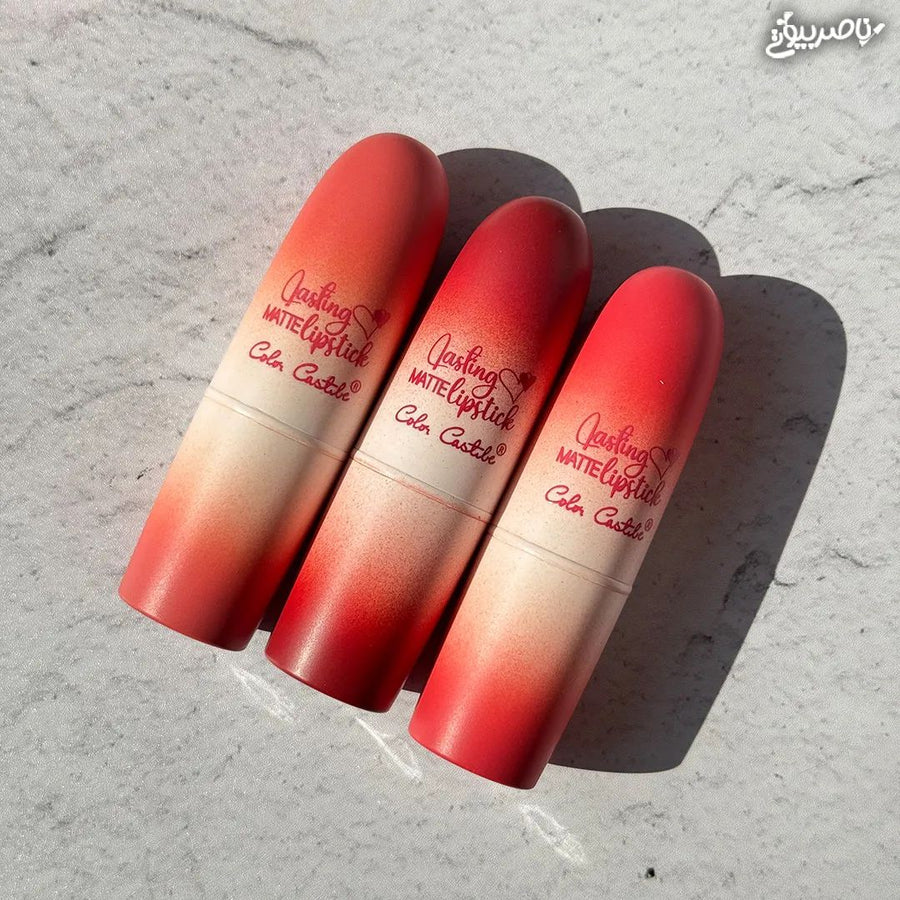 Color Castle Velvet Matte Lipstick Trio – Waterproof & Smudge-Proof Shades