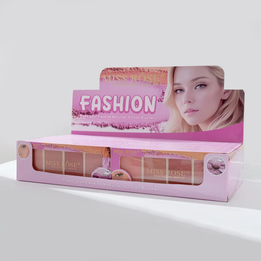 Miss Rose makeup 4 Color Blushers Palette