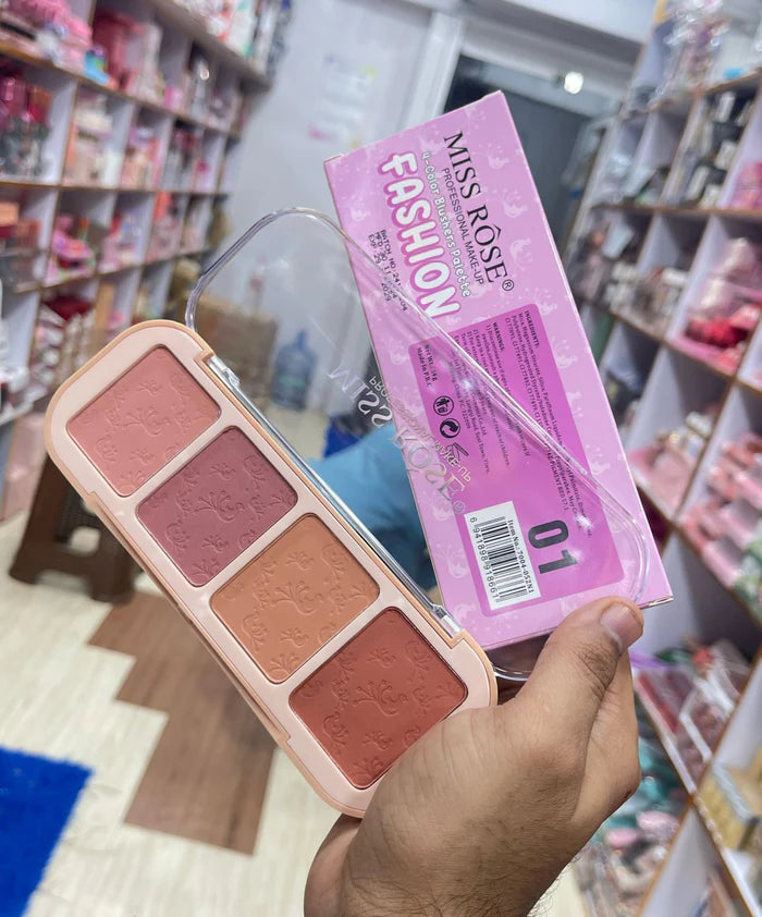 Miss Rose makeup 4 Color Blushers Palette