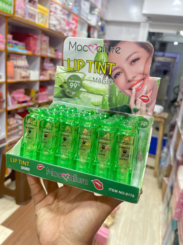 Mocmallure Aloe Vera Flower Jelly Lipstick | Temp Change | Waterproof