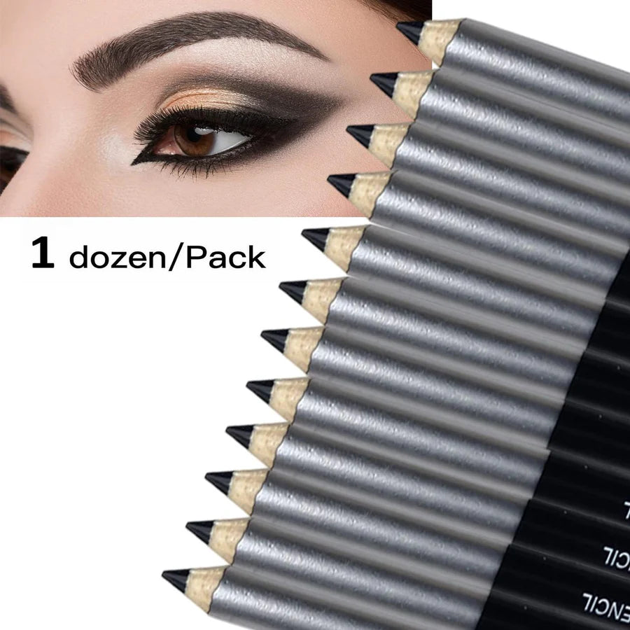 Kathleen 12 Pcs Black Eye liner Pencil