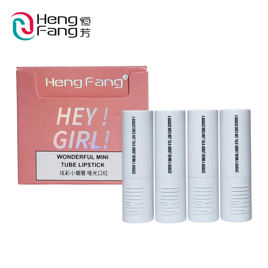 Heng Fang Hey Girl! Mini Lipstick Set – 4 Shades | Matte Finish, Long-Lasting, Travel-Friendly