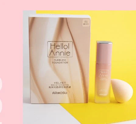 ARMOSO Flawless Velvet Moisturising Foundation Beauty Egg set long-lasting waterproof