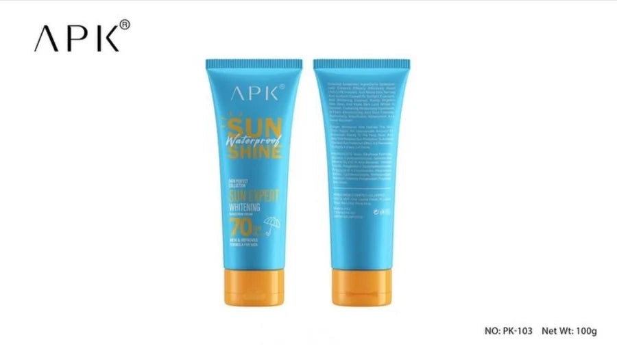**APK SPF70 Waterproof Sunscreen Cream 100g**