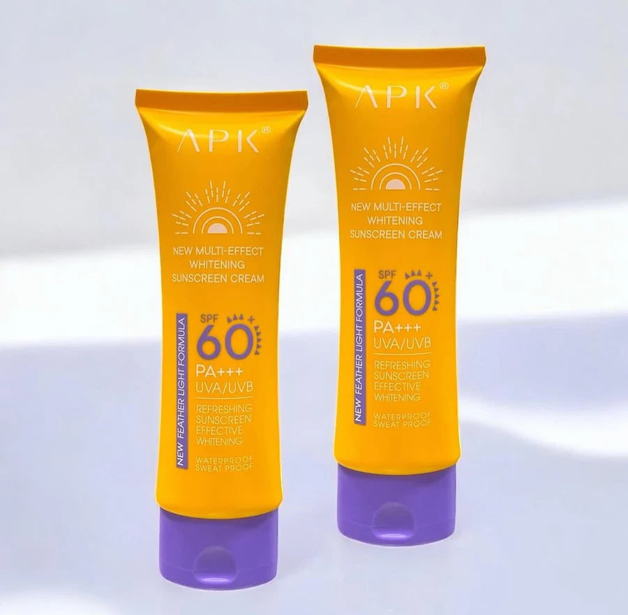 **APK SPF60 PA+++ Feather Light Sunscreen Cream 100g**