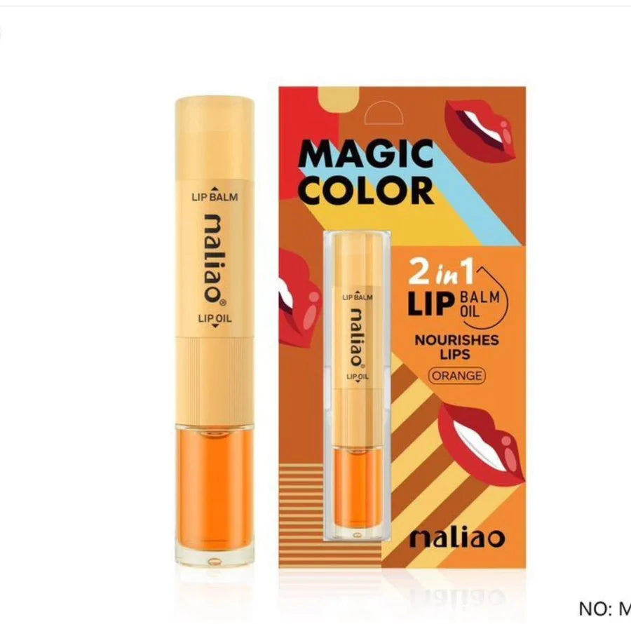 MALIAO PROFESSIONAL MAKE-UP 2 in 1 LIP BALM + LIP OIL
