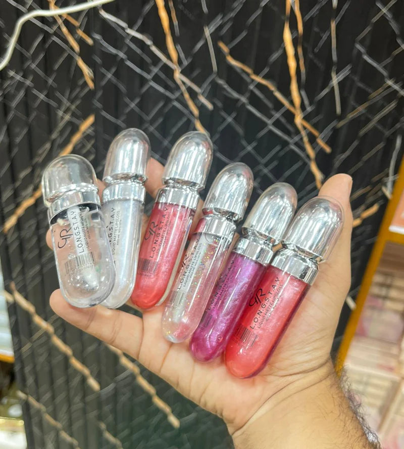 GR Longstay Shimmer Gloss Collection – 6 Shades Set