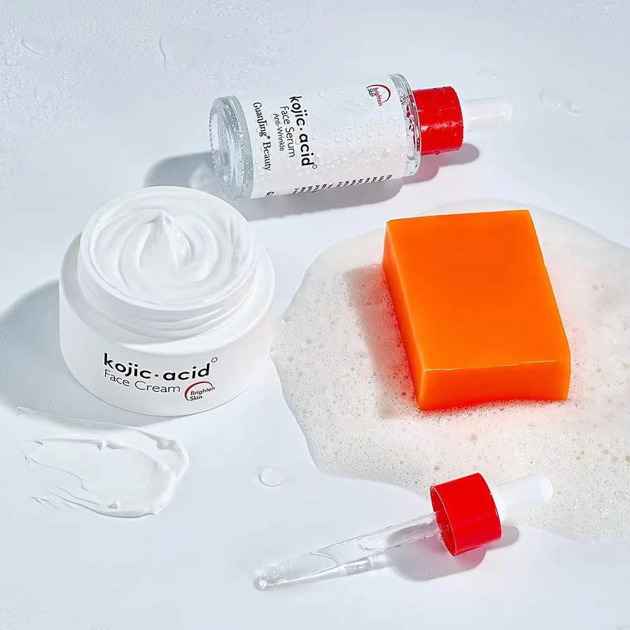 **Guanjing Kojic Acid Whitening Skincare Set (3PCS)**