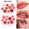 Miss Lara Aesthetic Lip & Cheek Cream 10 colors Palette