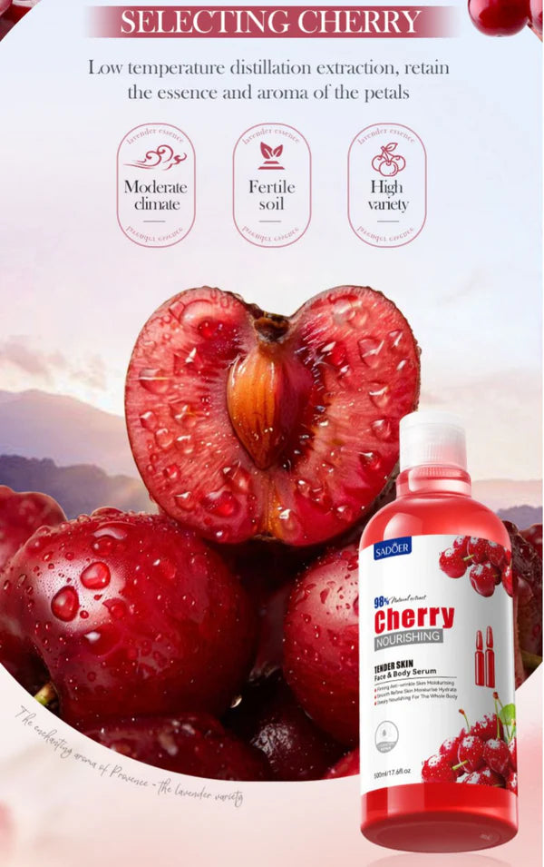 SADOER Cherry Smooth Skin Face & Body Serum 500ml