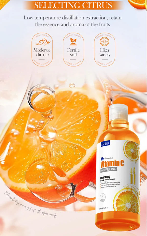 SADOER Vitamin C Smooth Skin Face & Body Serum 500ml