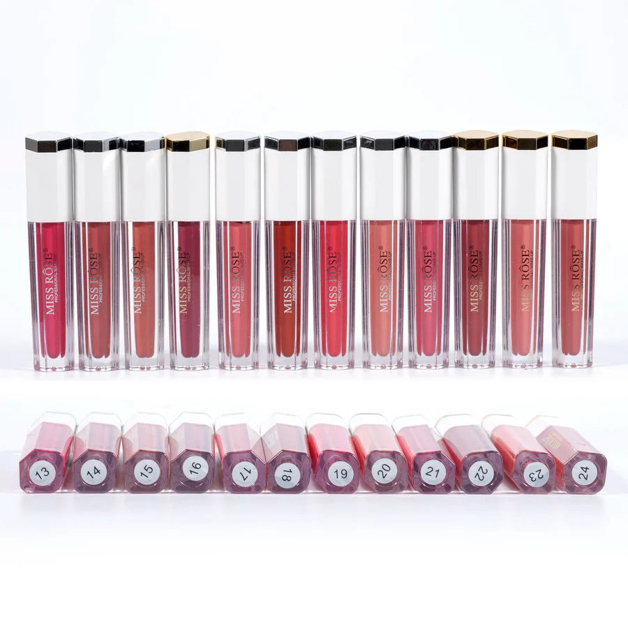 Miss Rose 6 PC Super lasting Matte lip gloss