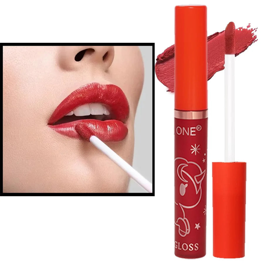 KS-ONE 3 Pcs Lip Gloss Flower Milk Cup Set