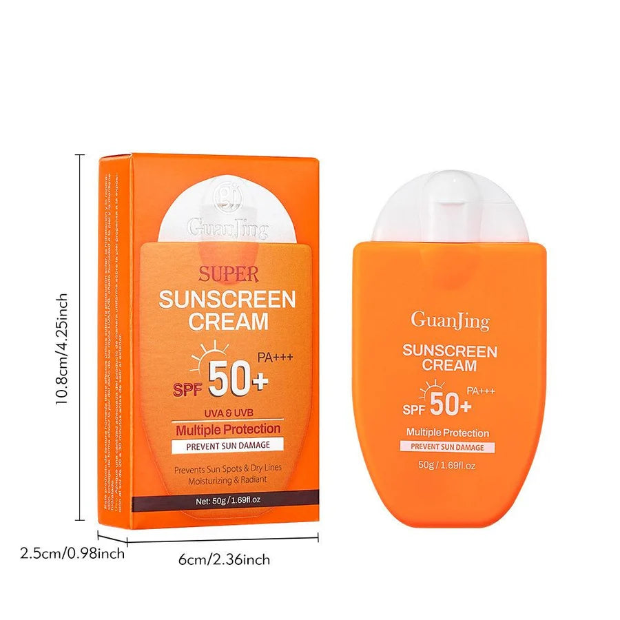 **GUANJING SPF50+ PA+++ Moisturizing Sunscreen Cream 50g**