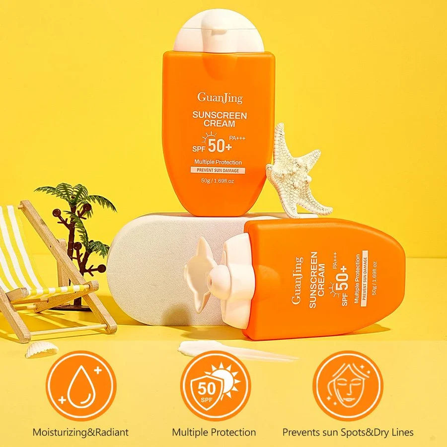 **GUANJING SPF50+ PA+++ Moisturizing Sunscreen Cream 50g**
