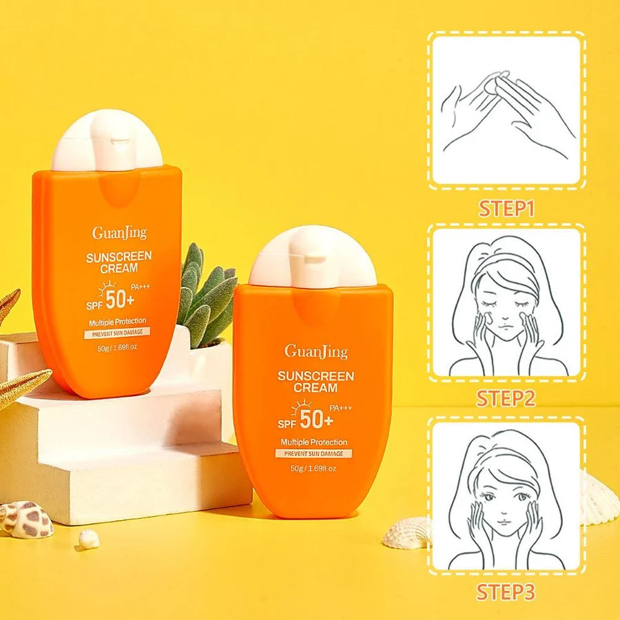 **GUANJING SPF50+ PA+++ Moisturizing Sunscreen Cream 50g**