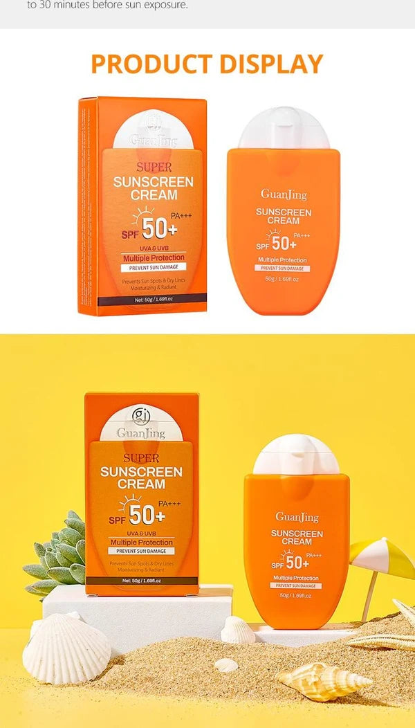 **GUANJING SPF50+ PA+++ Moisturizing Sunscreen Cream 50g**