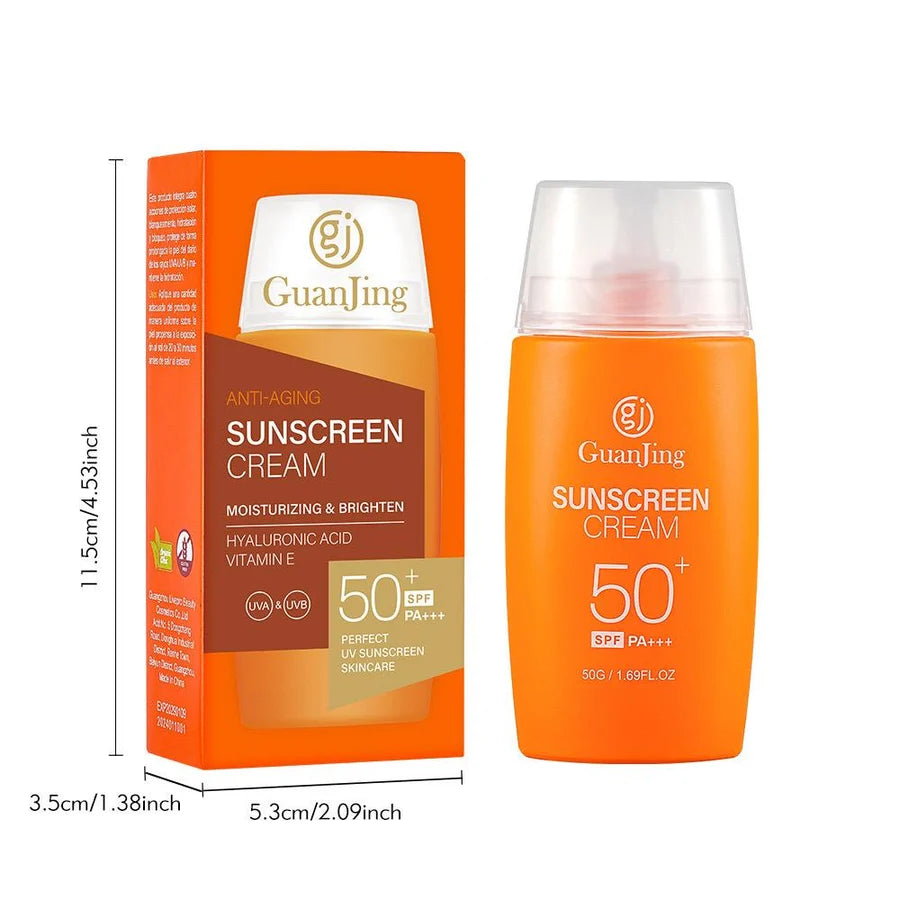 **GUANJING SPF50+ Anti-Aging Sunscreen Cream 50g**