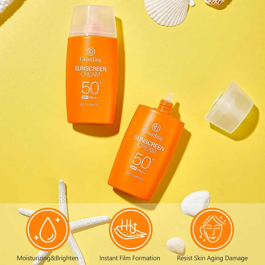 **GUANJING SPF50+ Anti-Aging Sunscreen Cream 50g**