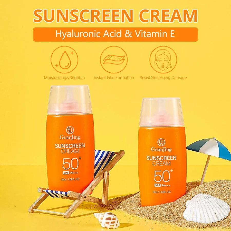 **GUANJING SPF50+ Anti-Aging Sunscreen Cream 50g**