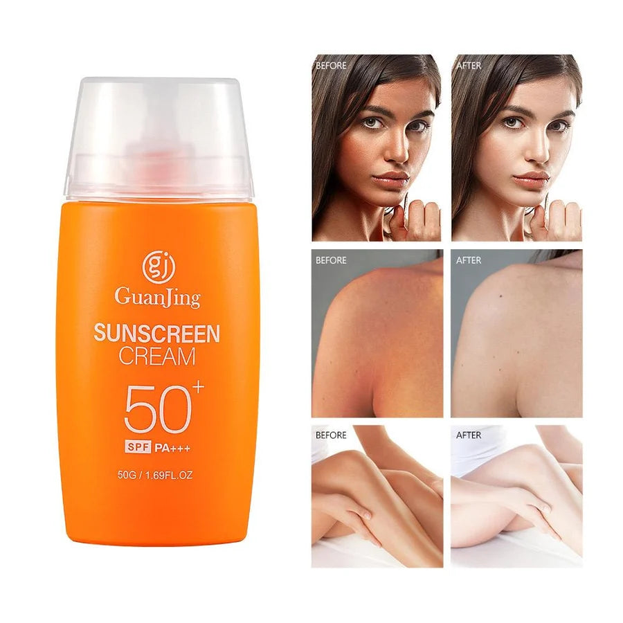 **GUANJING SPF50+ Anti-Aging Sunscreen Cream 50g**