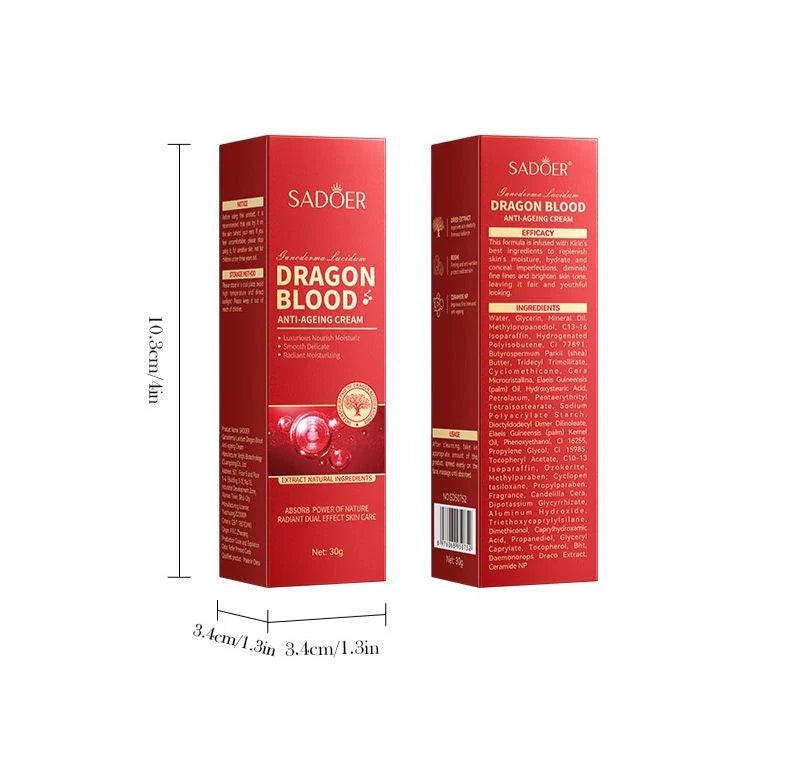 Sadoer Dragon Blood Face Cream Moisturizing Cream Skincare Lightening Moisturizing Water Cream Skincare Blood-activating SD50752