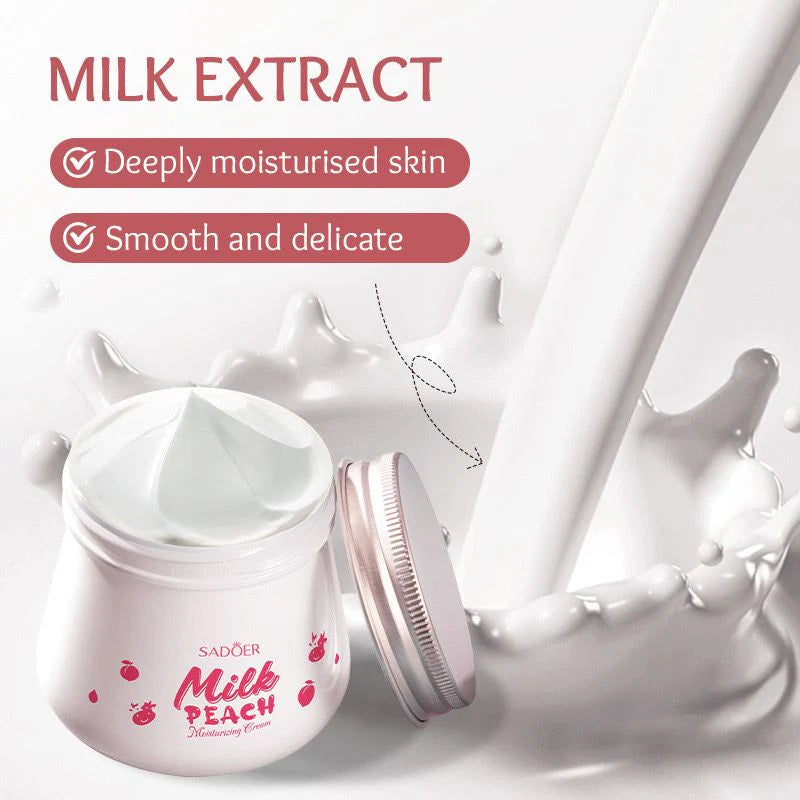 SADOER Milk Preach Vitamin C Face Cream – Whitening & Brightening Moisturizer