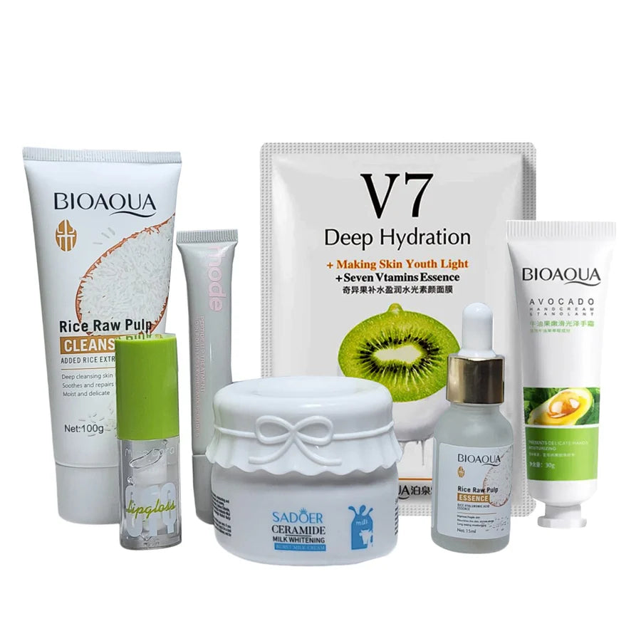 **Premium 7-in-1 Deep Hydration Skincare Combo Pack**