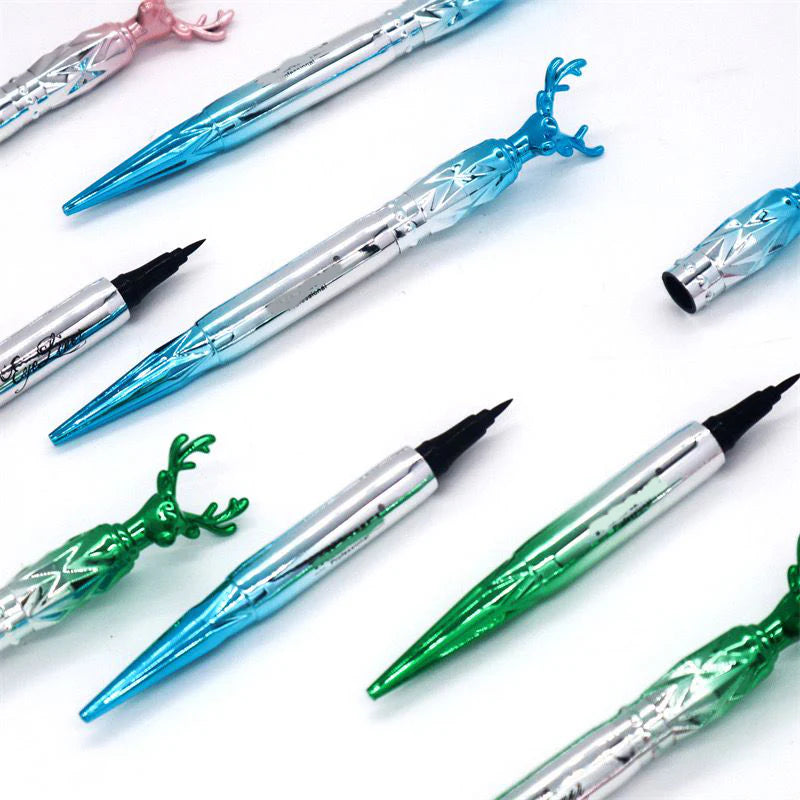 "Deer Look Back" Silky Liquid Eyeliner – Precision Tip with Elegant Antler Design