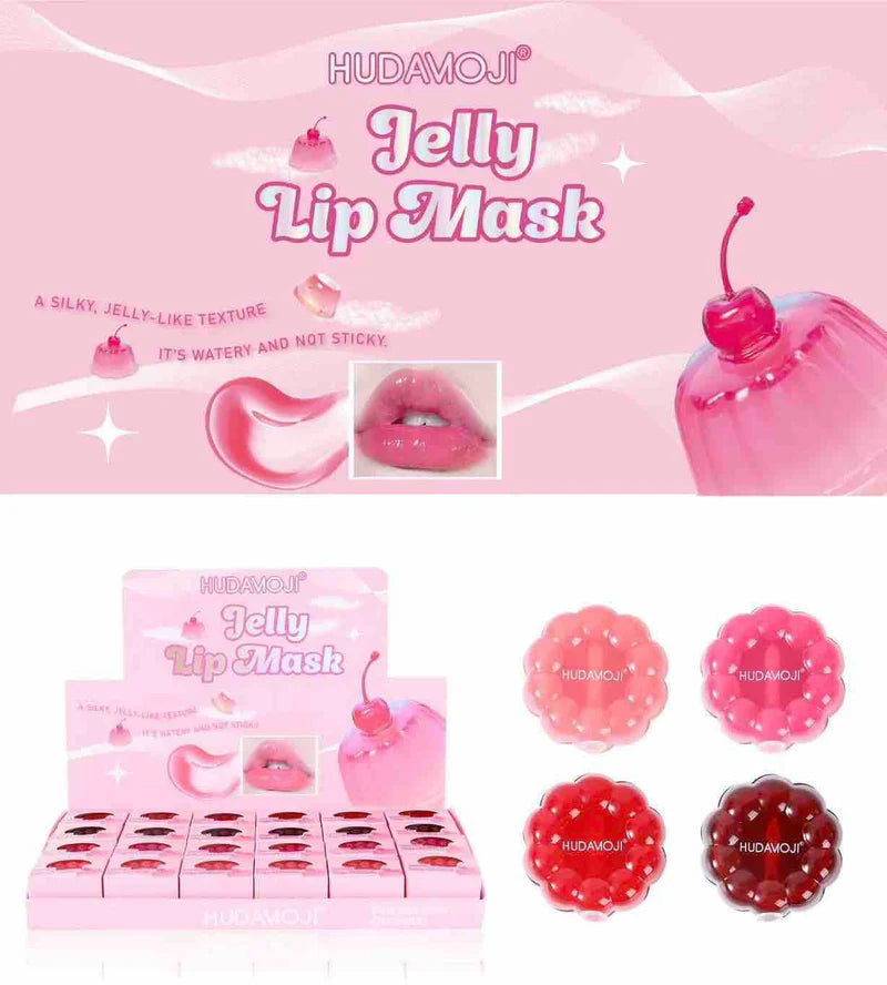 HudaMoji Jelly Lip Mask – Silky Moisturizing Lip Care