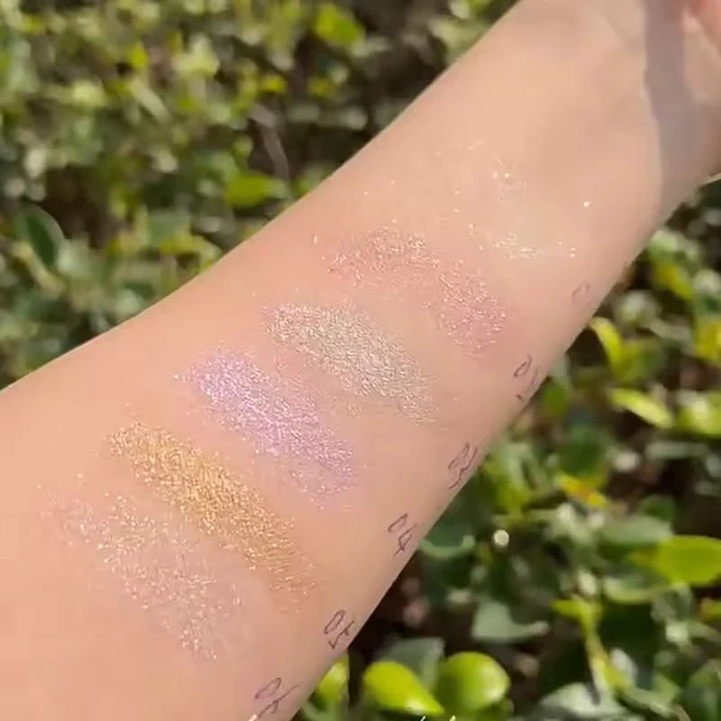Huxia Beaty Jelly Eyeshadow Highlight Stick, Glitter Shimmer, High Pigmentation, Long Lasting
