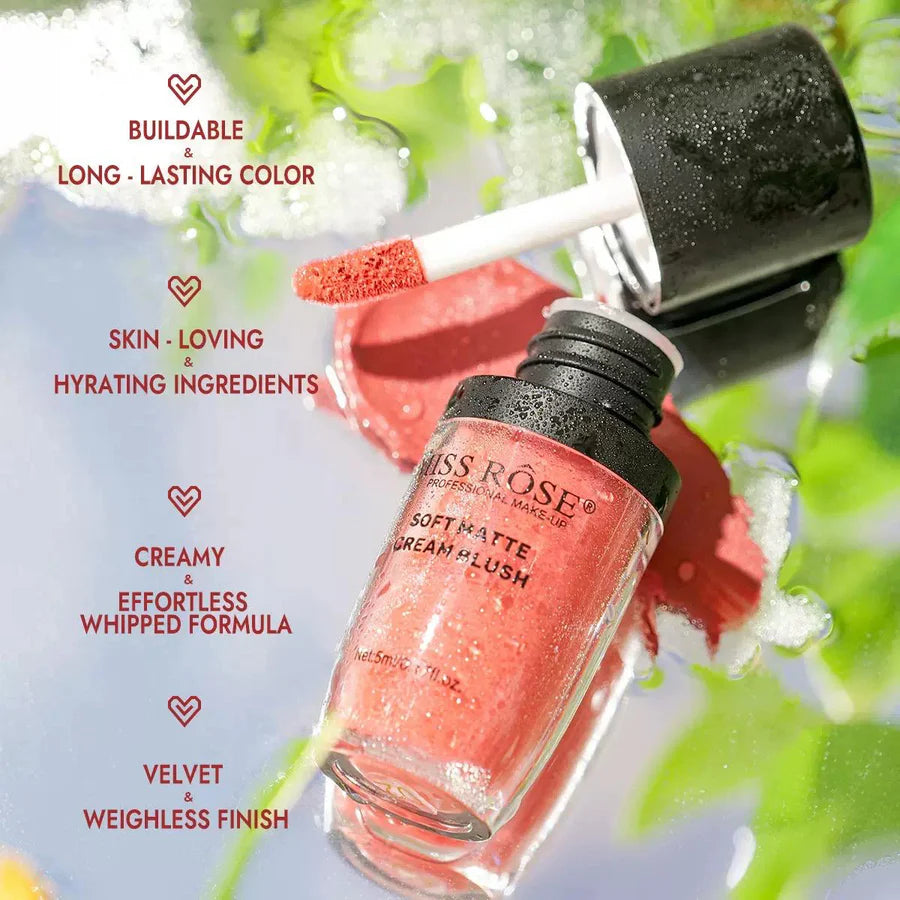 Miss Rose 24H Long Lasting Soft Matte Creame Blush 5ml