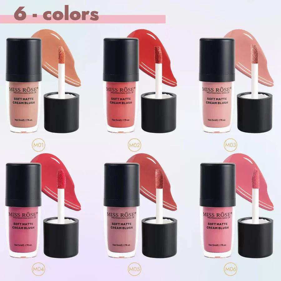 Miss Rose 24H Long Lasting Soft Matte Creame Blush 5ml