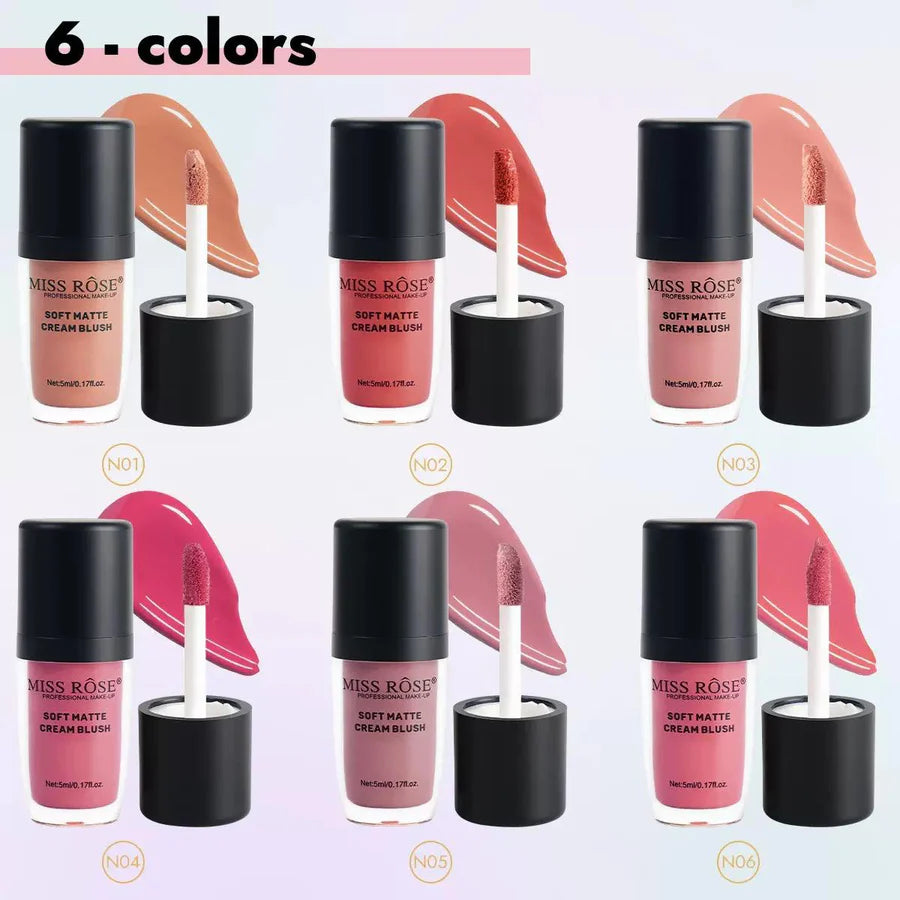 Miss Rose 24H Long Lasting Soft Matte Creame Blush 5ml
